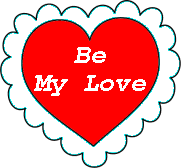Gif animé coeur be my love